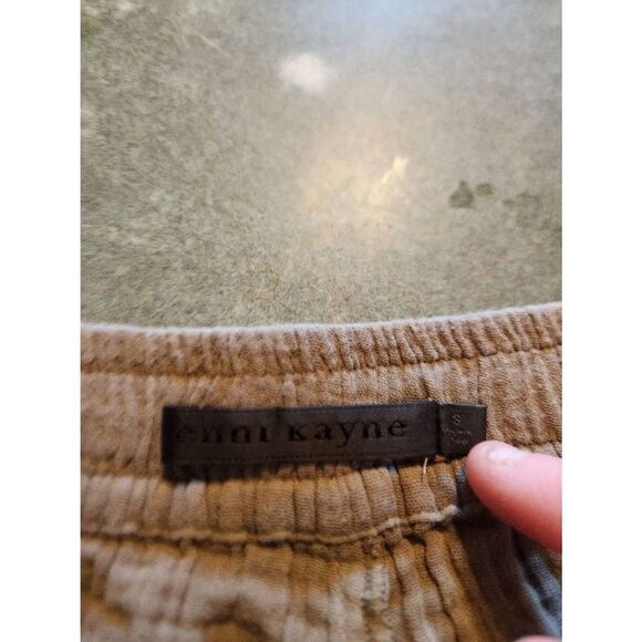 JENNI KAYNE | Playa Pajama Shorts in olive green sz Small - Picture 2 of 4